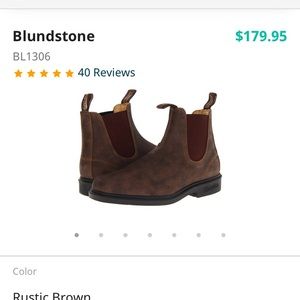 Blundstone rustic brown boots